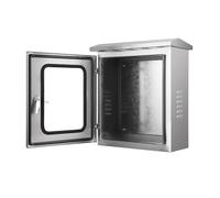 DLLDQBD Waterproof & Dustproof Outdoor/Indoor Lockable Electrical Junction Box, with Mounting Base Plate and Viewing Window(Size:40 x 30 x 25 cm (15.7 in. x 11.8 in. x 9.8 in.))