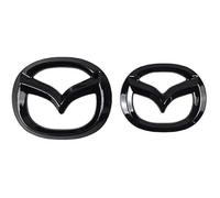 DLLHL Car Badge Emblem for Mazda 3 2010-2013, Original Quality Logo Accessory Badge Decal Sign Emblem Stickers Logo Accessories,Black