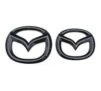 DLLHL Car Badge Emblem for Mazda 3 2010-2013, Original Quality Logo Accessory Badge Decal Sign Emblem Stickers Logo Accessories,Carbon fiber