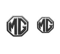 DLLHL Car Badge Emblem for MG HS 2018-2024, Original Quality Logo Accessory Badge Decal Sign Emblem Stickers Logo Accessories,Carbon fiber