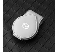 DLLHL Car Sunglasses Holder for Mazda MX-5,Magnetic Leather Car Visor Sunglass Holder Glasses Clip for Car Car Glasses Holder Scratch Resistant Car Visor Accessories,Grey