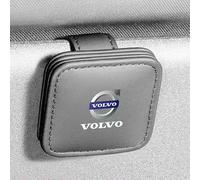 DLLHL Car Sunglasses Holder for Volvo EX40,Magnetic Leather Car Visor Sunglass Holder Glasses Clip for Car Car Glasses Holder Scratch Resistant Car Visor Accessories,Grey