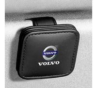 DLLHL Car Sunglasses Holder for Volvo EX40,Magnetic Leather Car Visor Sunglass Holder Glasses Clip for Car Car Glasses Holder Scratch Resistant Car Visor Accessories,Black