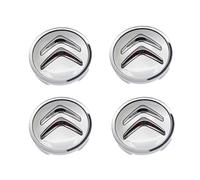DLLHL Set of 4 Car Wheel Hub Covers for Citroen DS3 Hatchback,ABS Hub Center Cover Wheel Center Caps with Embleem Wear Resistant Anti Rust Automotive Accessories,Silver