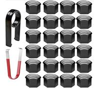 DLLRYLODY 20 Pcs Wheel Nut Covers for Nissan Juke 2023-2026, Hex Lug Nut Caps Protective Bolt Tops Rustproof Dustproof Hub Screw Protectors,17mm