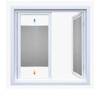 DLLY Cordless Honeycomb Blinds, Room Darkening Cellular Shades, Light Filtering Honeycomb Pleated Roller Shades for Windows, Privacy Curtains,Grey-110x130cm/43.3 * 51.2in