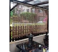 DLLY Natural Reed Roller Blinds, Bamboo Shades, Advanced Custom Roman Curtains, Waterproof, Breathable, Thermal Insulated , Energy Saving,150x260cm/59x102in