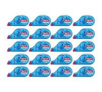 DLM Direct Tipp-Ex Pocket Mouse Correction Tape 10m Tear-Resistant Plastic Tape Easy Application No Pressing Needed Instant Dry Protective Cap Clean Corrections for Office and School Multipack (20)
