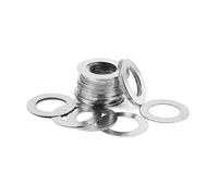 DLNTXFDG 0.1/0.2/0.3/0.5/1mm M2 M3 M4 M5 6 To M40 DIN988 Stainless Steel Adjusting Thin Flat Washer(10pcs M18x25,Thick 0.3 mm)