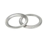 DLNTXFDG 5pcs/ 10pcs/ 50pcs 304 Stainless Steel Locking Washer Oblique Lock Washer M2.5 M3 M4 M5 M6 M8 M10 M12 M14 M16 -M30(M2.5 x50pcs)