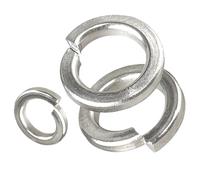 DLNTXFDG 5pcs-50pcs 304 Stainless Steel M1.6 M2 M2.5 M3 M4 M5 M6 M8 M10 M12 M16 M24 M27 M30 Spring Split Lock Washer Elastic Gasket(M5 (50pcs))
