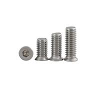 DLNTXFDG M2 M3 M4 M5 M6 304 Stainless Steel Small Head Diameter Thin Countersunk Head Socket Head Cap Screw(20pcs M4X16X5.5)