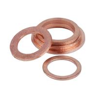 DLNTXFDG M3 M4 M5 M6 M7 M8 M10 Thickness 0.1mm 0.2mm 0.3mm 0.5mm Thin Copper Flat Ring Gasket Rings Seal Plain Washers(M5x8 50PCS,Thickness 0.3mm)