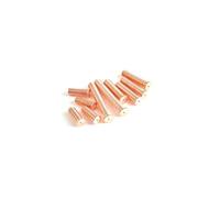 DLNTXFDG M8 100pcs Copper Plated Carbon Steel Welding Screws(16 mm)