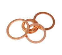 DLNTXFDG Solid Pure Copper Flat Washer M5 M6 M8 M10 M12 M14 M16 M18 M20 M22 M24 Seal Sealing Spacers 10pcs-50pcs(M12x18x1(20Pcs))