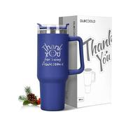 DLOCCOLD Thank You Gifts, Christmas Gifts for Coworkers, Employee Appreciation Gifts, Inspirational Birthday Gifts, Friends, Teacher, You Are Awesome, 40oz Tumbler with Handle, Navy Blue