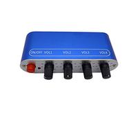 DLOETT 4 Ways Stereo Mixer Board Audio Source Reverberator Driver headphone amplifier Mixing Board DIY Four inputs output (Color : D)