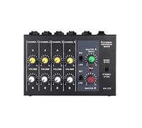DLOETT AM-228 -compact Low Noise 8 Channels Metal Mono Stereo Audio Sound Mixer