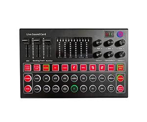 DLOETT M9 Audio Interface Sound Card Live Voice Mixer External USB Sound Card Multiple Effects Sound Card Mixer Board