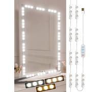 DLOMT - Vanity Lights for LED Mirror with 3 Color Lighting Modes & Dimmable Lighting, Ultra Bright, 15ft (Mirror Not Included)