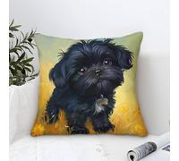 DLONIRPEX Bixiong Dog 3D Printed Pillow Covers Pillow Garden Cushion Super Soft Pack of 1 Home Decor for Sofa Bedroom 40x40cm