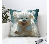 DLONIRPEX Shih Tzu 3D Printed Pillow Covers Pillow Case Cushion Garden Cushion Super Soft Pack of 1 for Patio,Couch, Tent, Balcony And Sofa 50x50cm