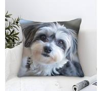 DLONIRPEX Shih Tzu 3D Printed Pillowcases Pillow Case Cushion Garden Cushion Super Soft Pack of 1 for Patio,Couch, Tent, Balcony And Sofa 50x50cm