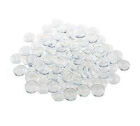 DLOnline 100 Pieces 30mm Transparent Glass Cabochons, Clear Glass Dome Cabochon, Non-calibrated Round 1.18 inch/30mm for Photo Pendant Craft Jewelry Making Glass Dome,Glass Cabochons