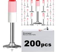 DLronwey Manual Steel Nail 200 pcs,Concrete Nail Wall Fastening Tool,for Concrete Ceiling Cable Ducts Fixed Slotting Device Repair Tool Home DIY Nail Gun Accessories