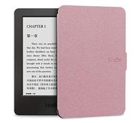 DLRSET E-book Protective-Shell, 1Pcs New Ultra Slim Smart Magnetic PU Leather Protective Shell Smart Case Folio Cover For Kindle Paperwhite 1/2/3 (Color : Pink)