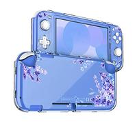 DLseego Case Compatible with Switch Lite, Protective PC Cover for Switch Lite, Clear case Witch Anti-Abrasion and Anti-Scratch Design,Lavender