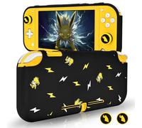 DLseego Case Compatible with Switch Lite, Soft Slim Anti-Scratch Protector Case Shock Absorption Switch Lite Protective Shell with 2 PCS Thumb Grip Caps,Black