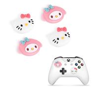 DLseego Cute Anime theme Thumbstick Caps Grip Accessory,Soft Silicone Thumbsticks Cover Set for PS5 PS4 Xbox 360 Xbox one Controller,Joystick Protection Attachments,4 PCS,Rabbit and Kitty cat