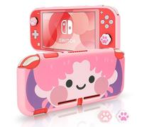 DLseego Protective Case Compatible with Switch Lite,Soft Slim Protective Cover Shell with Thumb Grip Caps,Shockproof Protective Shell for Switch Lite,Cute Girl