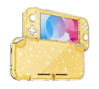 DLseego Protective Case for Switch Lite,Clear Sparkle Full Wrap Protector Cover Case Anti Scratch Shockproof Design Hard PC Shell Compatible with Switch Lite,Transparent Crystal