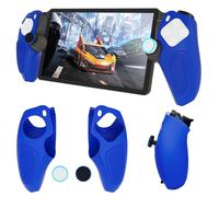DLseego Protective Cover for PlayStation Portal Remote Player Console,Soft Hand Grip Handle Shell Protector Cover with 4PCS Thumb Grips Caps-Blue