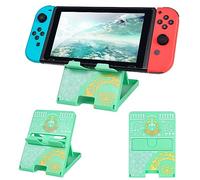 DLseego Stand Compatible with Switch/OLED/Lite,Foldable Stand Compact Design Adjustable Playstand for Switch Console-Green