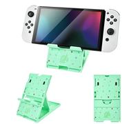 DLseego Stand for Switch 2/OLED/Lite Console,Non Slip Adjustable Green Theme Playstand Foldable Compact Holder Stand,Green Leaves