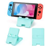 DLseego Stand for Switch OLED/Lite/,Adjustable Anti-slip Playstand Foldable Portable Holder Stand for Switch Console,Blue