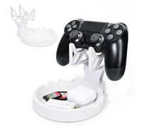 DLseego Stand Suitable for Switch OLED/Lite/PS5/PS4/PS3/NS PRO, Cute Angle Adjustable Holder Kickstand, Non-Slip Non-Shake Anime Kawaii Bracket with 3 Height Settings - White