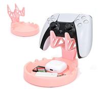 DLseego Stand Suitable for Switch OLED/Lite/PS5/PS4/PS3/NS PRO, Cute Angle Adjustable Holder Kickstand, Non-Slip Non-Shake Anime Kawaii Bracket with 3 Height Settings - Pink