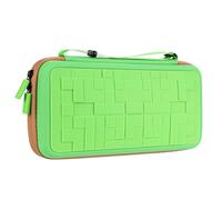 DLseego Storage Carrying Case for Nintendo Switch 2 (2025) Accessories Set, 10 Game Card Slots Cute Protective, All-round Protection, Slim & Portable, Grid, Square - Green