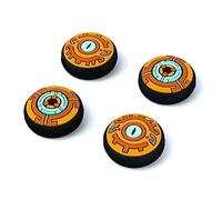 DLseego Thumb Grip Caps Compatible with Switch/Lite/OLED,Cool Silicone Thumb Grips Cover Soft Anti-slip 4PCS Thumb Button Caps-Yellow