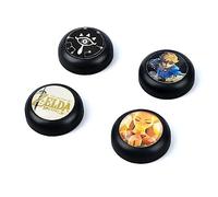 DLseego Thumb Grip Caps Compatible with Switch/Lite/OLED,Hard Cool Thumb Grips Cover Anti-slip 4PCS Thumb Button Caps-Black