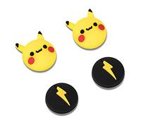 DLseego Thumb Grip Caps Compatible with Switch & Lite, Soft Silicone Joy-Con Joystick Grip Cute 3D Analog Stick Cover for Switch OLED Console - Yellow and Black (4Pcs)