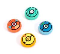 DLseego Thumb Grips Cap for Switch,Analog Button Cover,Joystick Cover Silicone Stick Caps Compatible for Switch Lite&Switch OLED Joy Con,Green and Yellow