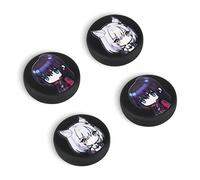 DLseego Thumb Grips Caps Compatible with Switch/Lite/OLED Console,Joystick Covers for Switch,Cute Game Character Theme Silicone Joycon Thumb Grip Caps,4PCS,Girl with cat ears