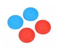 DLseego Thumb Grips Caps Design for Nintendo Switch 2 Console, Soft Silicone Joycon Analog Controller Protective Anti-Slip Covers 4PCS Button Joy Con Joystick Caps Stars - Blue Red