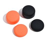 DLseego Thumb Grips Designed for Nintendo Switch 2 2025, Soft Silicone Joycon Analog Controller Protective Anti-Slip Covers 4PCS Button Joy Con Joystick Caps, Ergonomic Design,Two Size - Black&Red