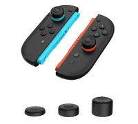 DLseego Thumb Grips for Switch 2,6PCS Short and High Rise Switch 2 Controller Grip Soft Silicone Joystick Cover Caps,Black